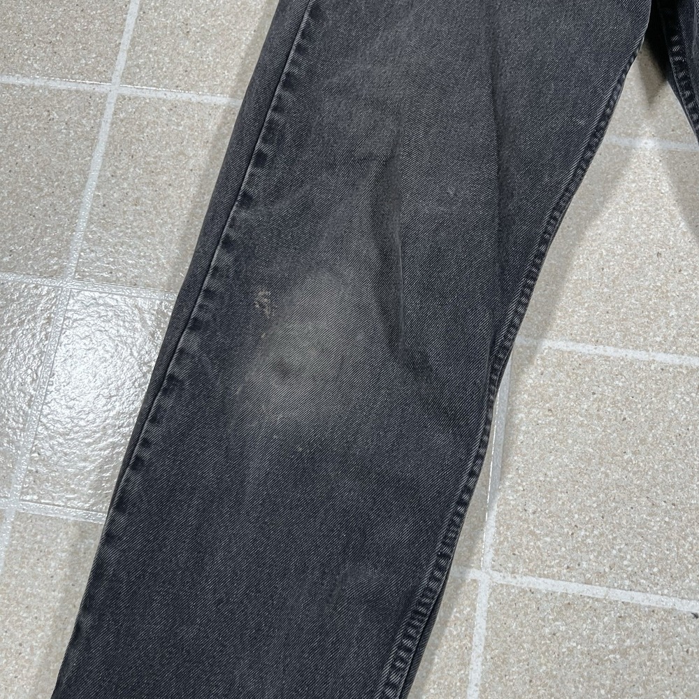 Vintage Levi's 550 Men's 30x32 Black Orange Tab Relaxed Fit Jeans MADE IN USA - Picture 10 of 16